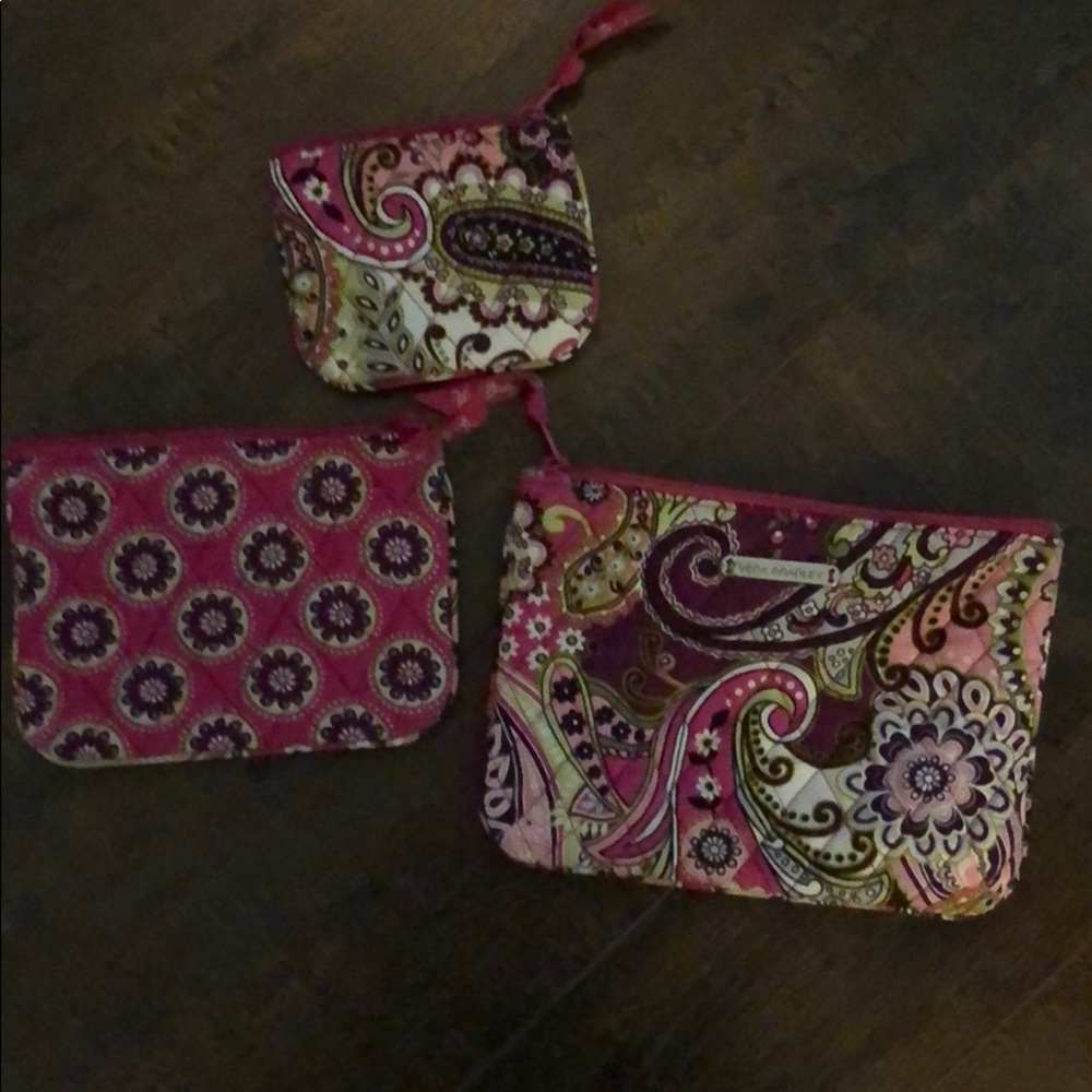 Vera Bradly vanity bag set